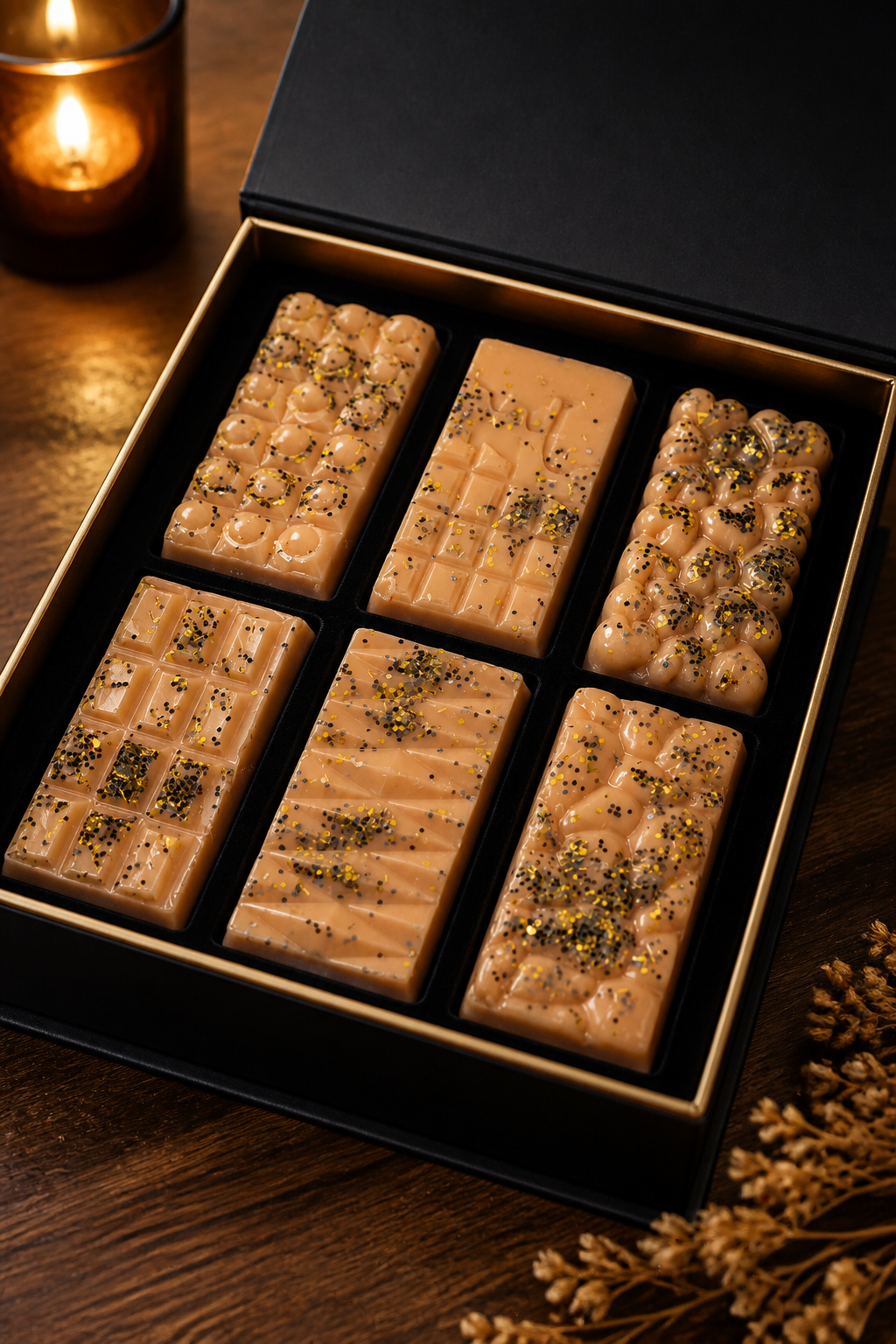 (Mocha Latte) 6 pack candy bar ~soy wax~