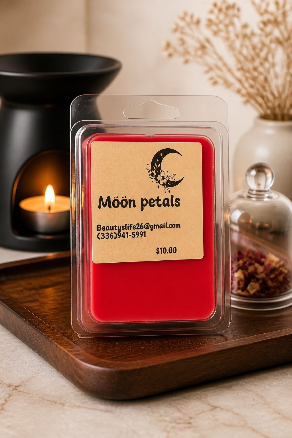 (MOON PETALS) Clamshell ~soy wax~