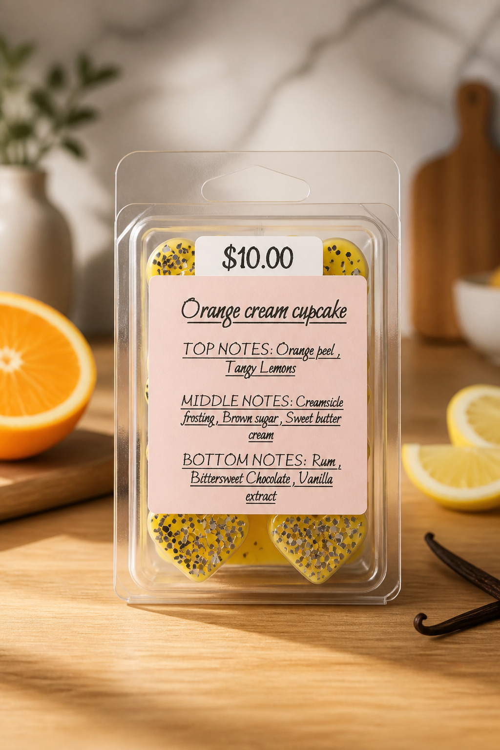 (Orange Cream Cupcake) Clamshell ~soy wax~