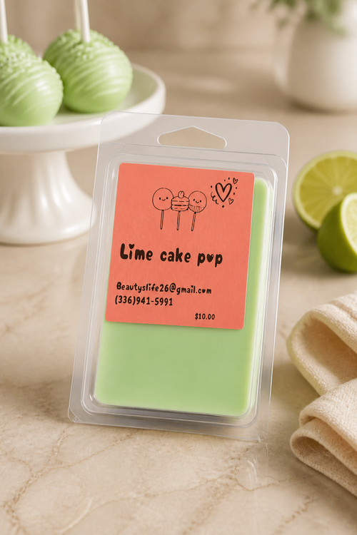 (Lime cake pop ) clamshell ~soy wax~