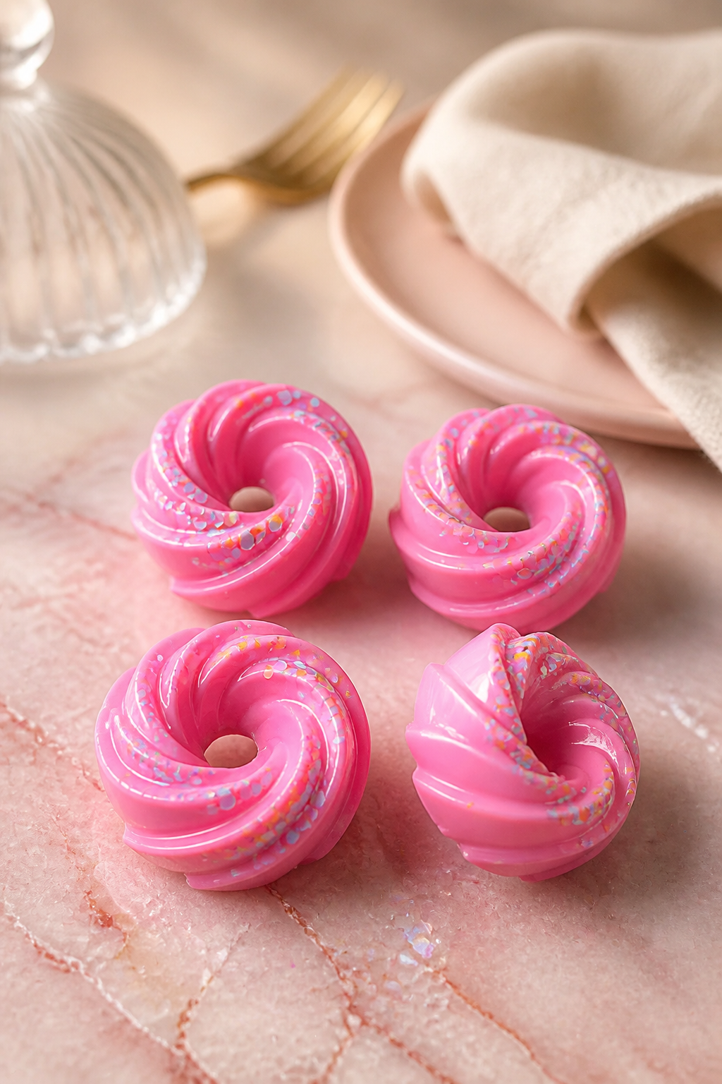 (Pink sugar) large pack of 4 ~soy wax~
