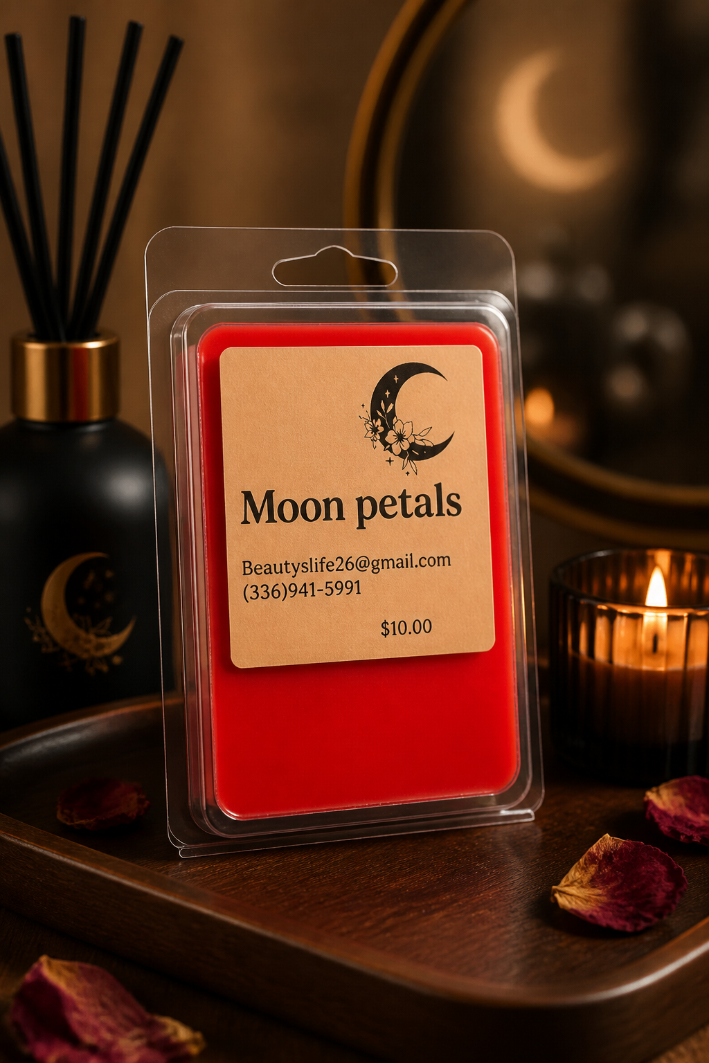 (MOON PETALS) Clamshell ~soy wax~