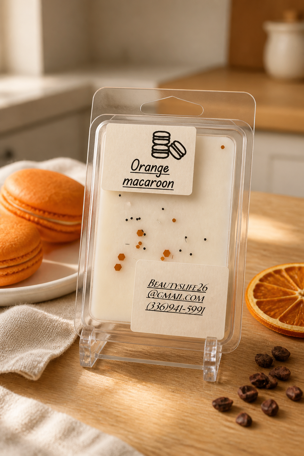 (ORANGE MACAROON) clamshell ~soy wax~