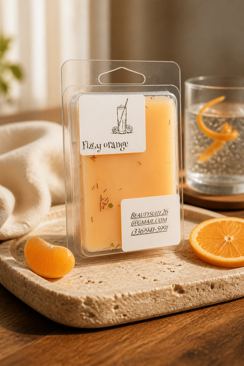 (Fizzy Orange) clamshell ~ soy wax~