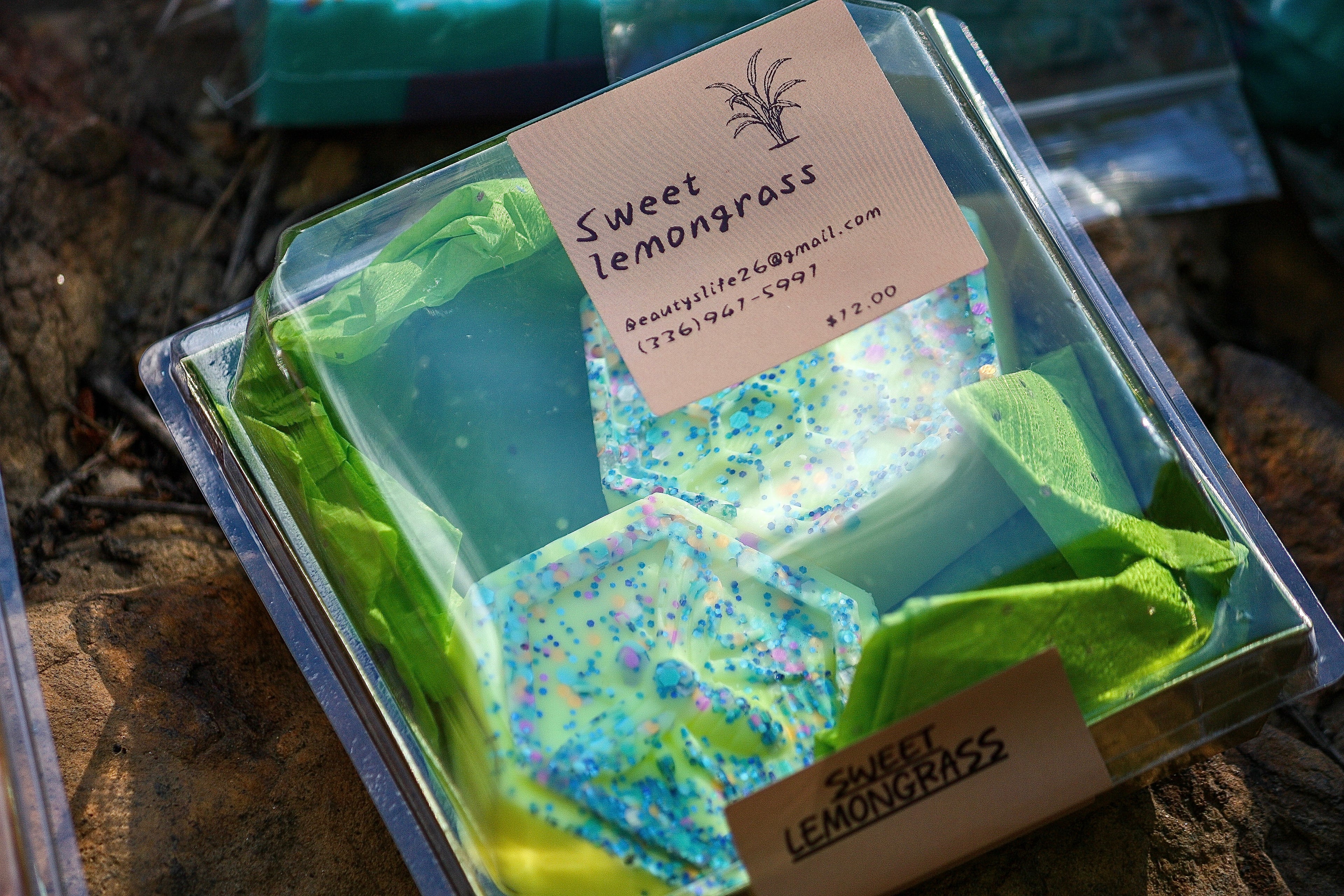 (Sweet Lemongrass) 2 pack large ~soy wax~