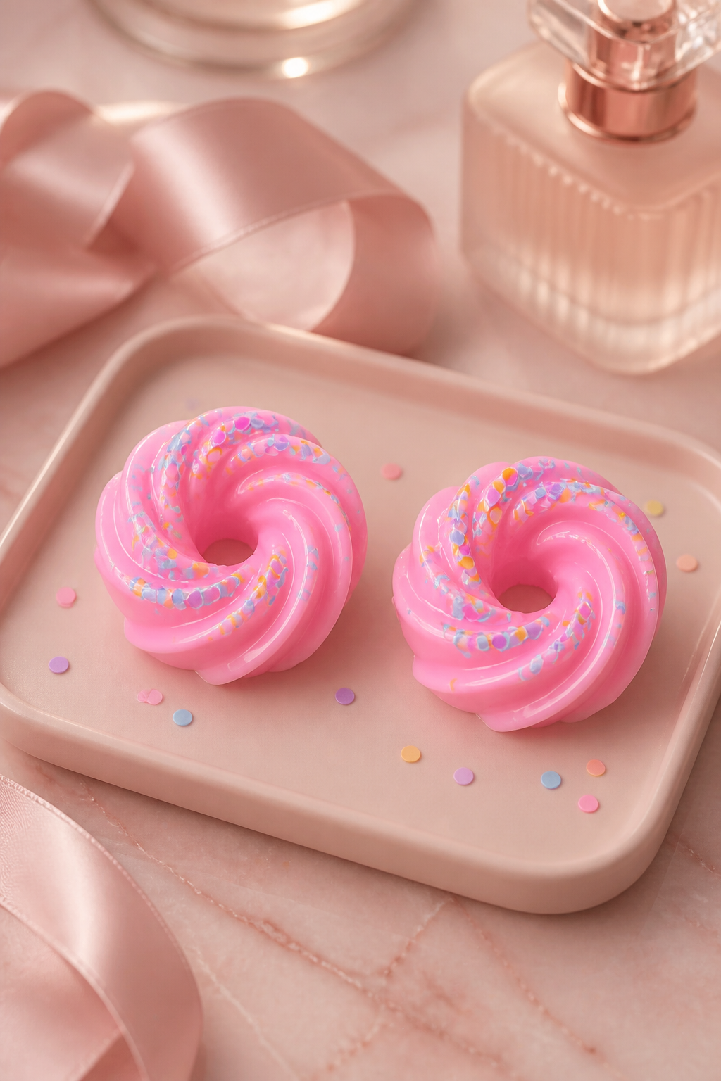 (Pink sugar cookie) 2 pack large ~soy wax~