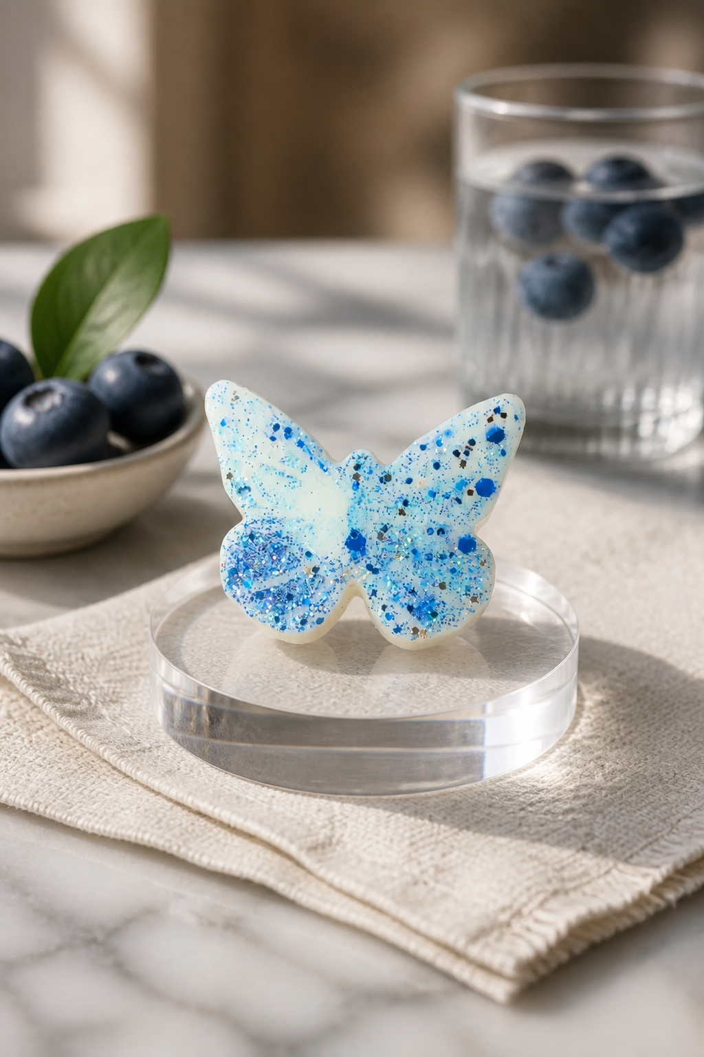 Blueberry Cake Pop / single butterfly (soy wax melts)