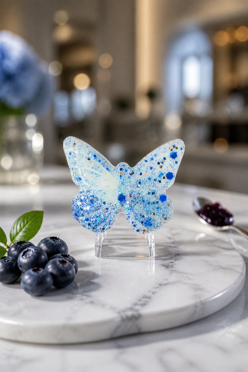 Blueberry Cake Pop / single butterfly (soy wax melts)