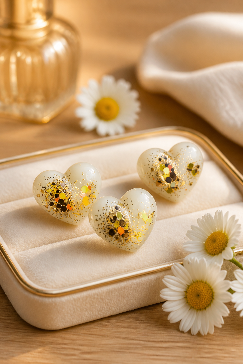 Daisy Dream / 3pk small hearts (soy wax melts)