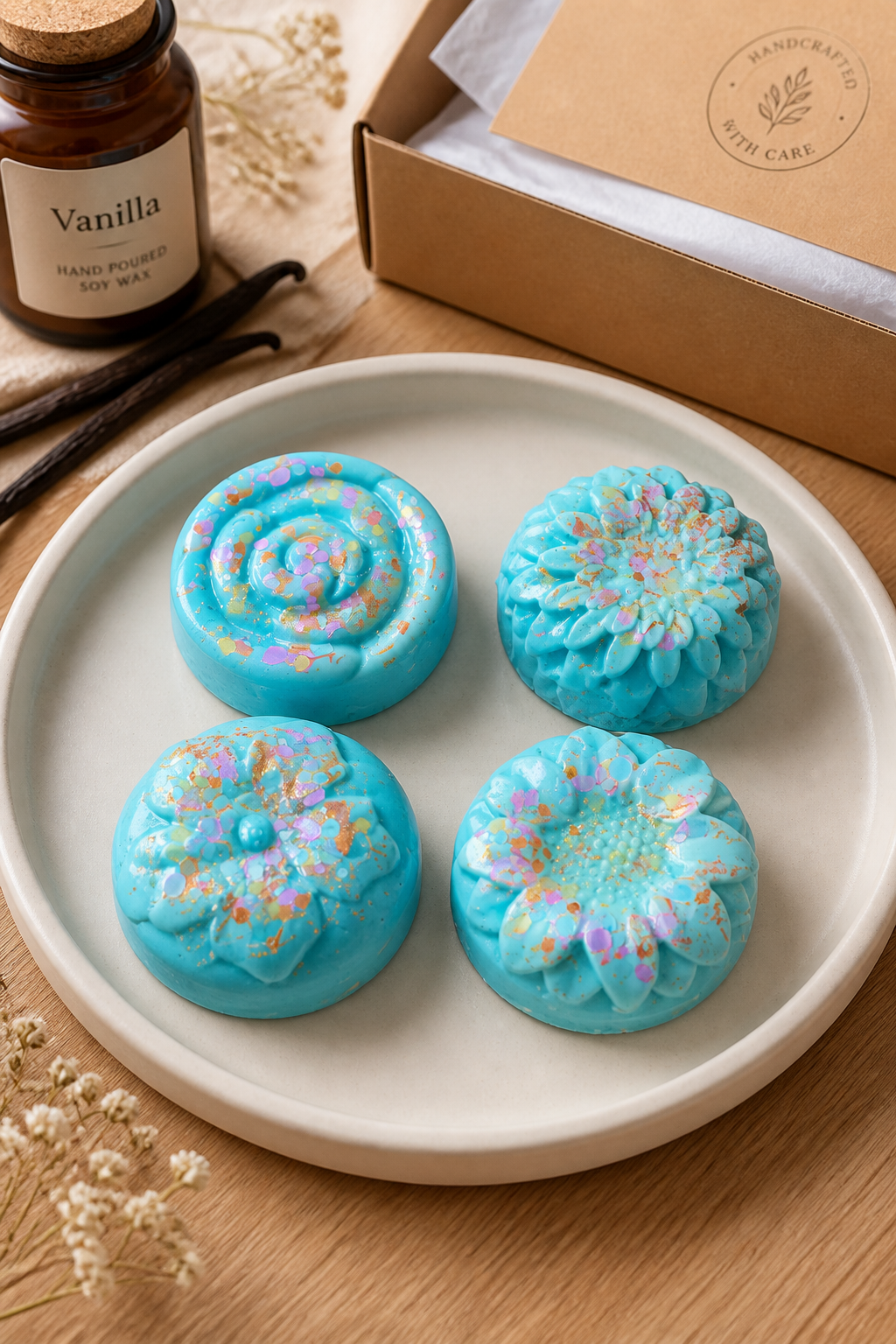 Vanilla Orchard /4pk med flower (soy wax melts)