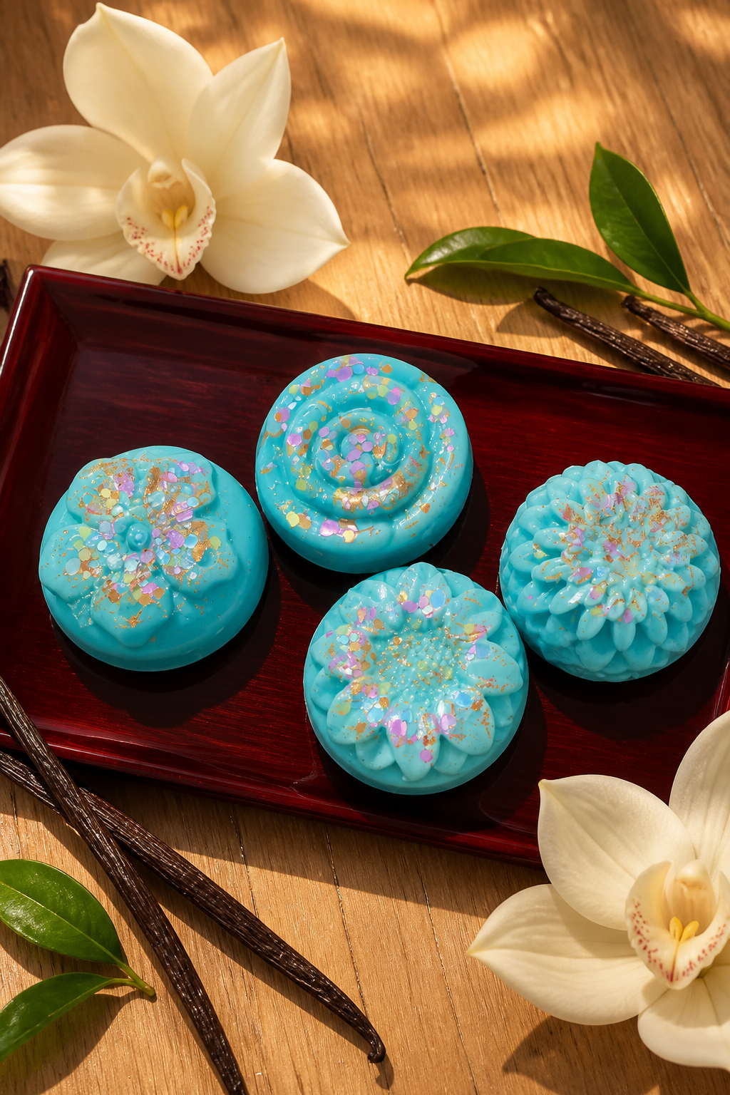 Vanilla Orchard /4pk med flower (soy wax melts)