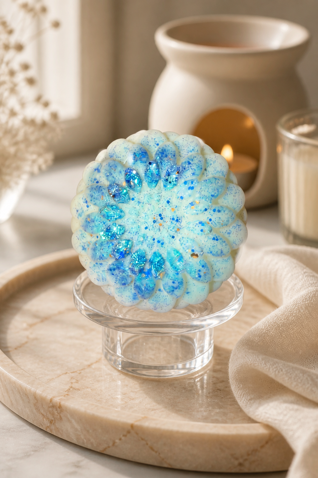 Blueberry Cake Pop / XL single flower (soy wax melts)