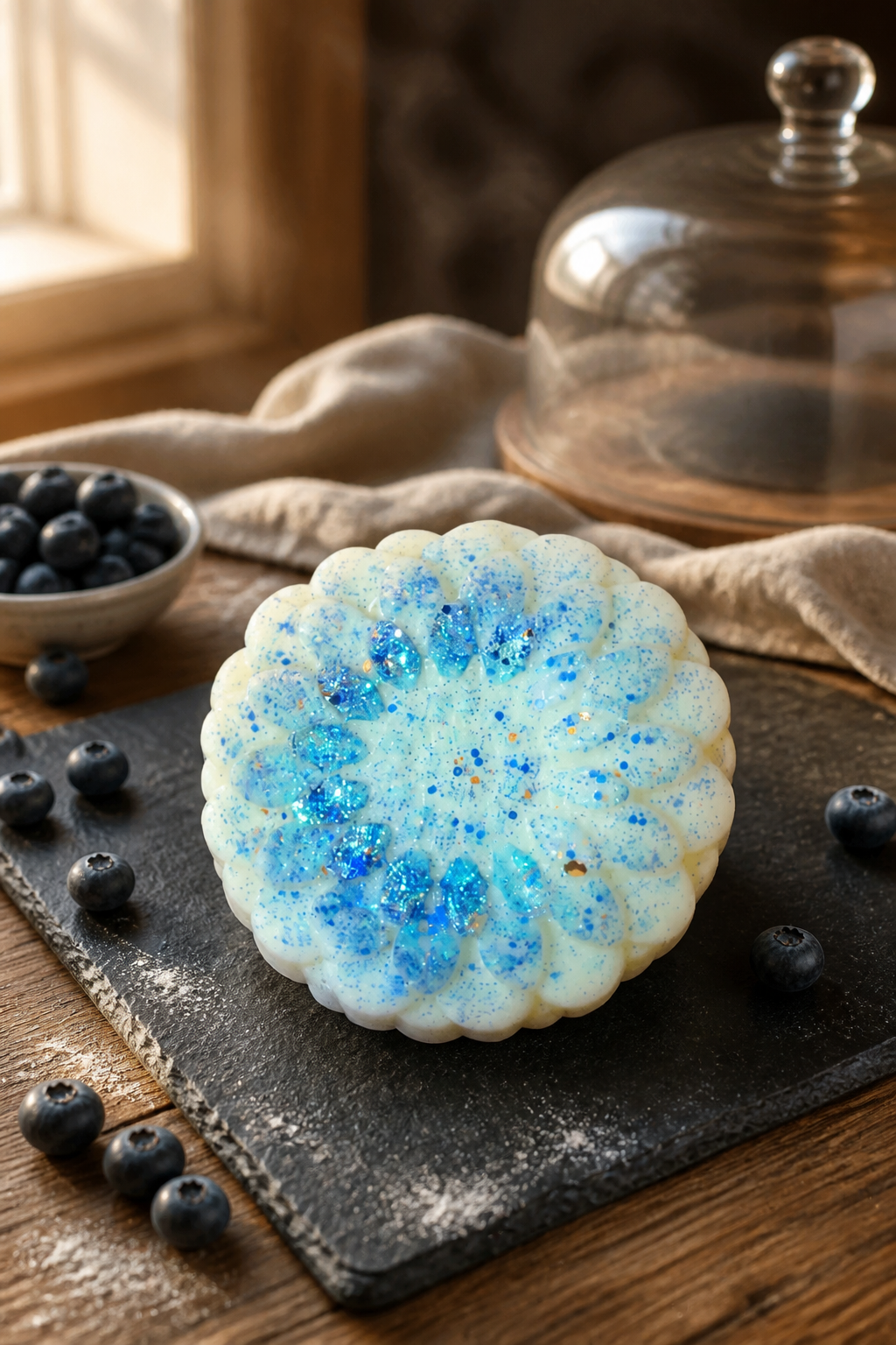 Blueberry Cake Pop / XL single flower (soy wax melts)