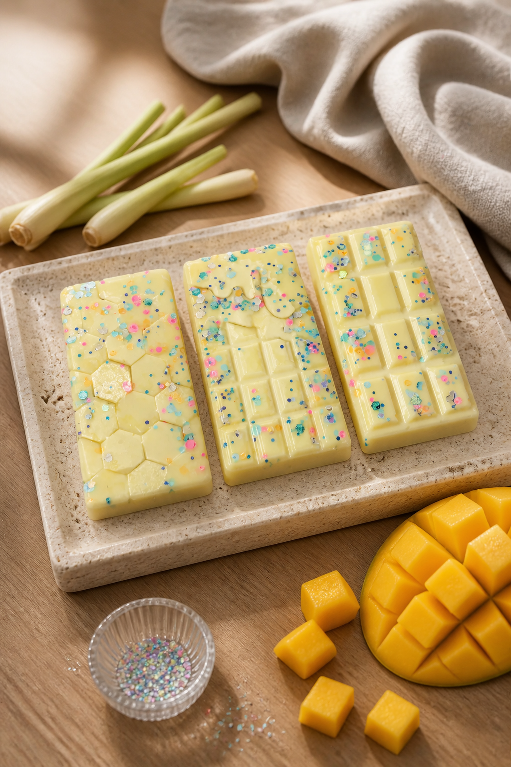 Sweet Lemongrass / 3pk candy bars (soy wax melts)