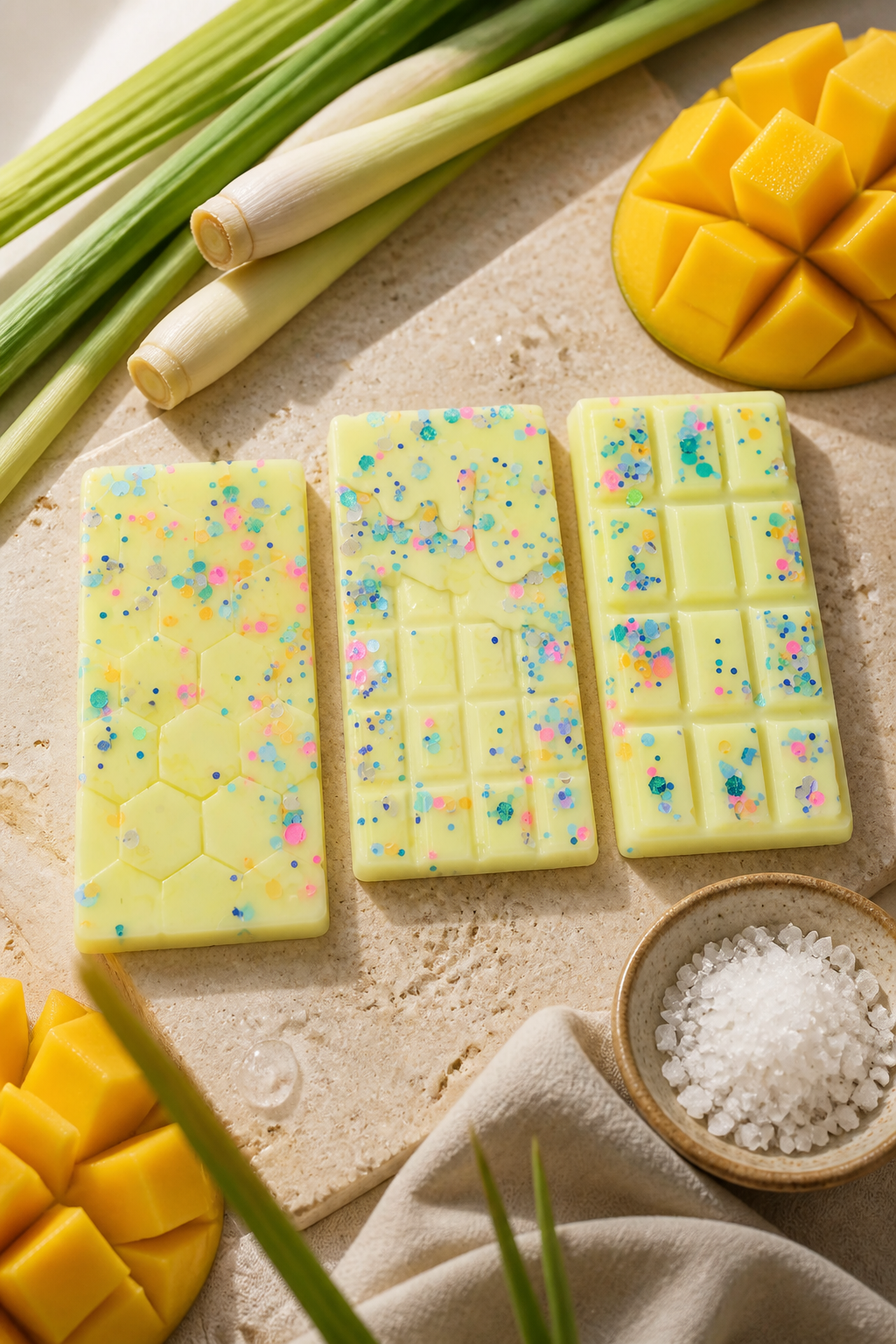 Sweet Lemongrass / 3pk candy bars (soy wax melts)